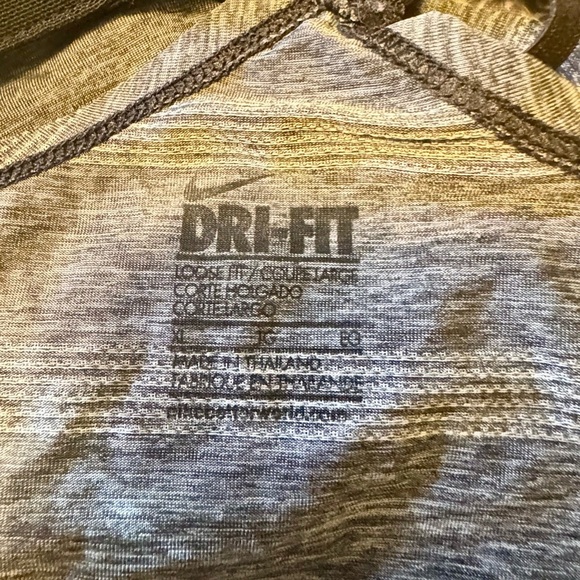 Nike Heather Gray Striped Tank Top - Picture 3 of 3